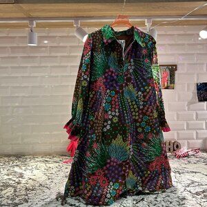 ⭐UMGEE COPYRIGHT PRINT⭐  Mix Vibrant Floral Print Mini Dress  Umgee Usa